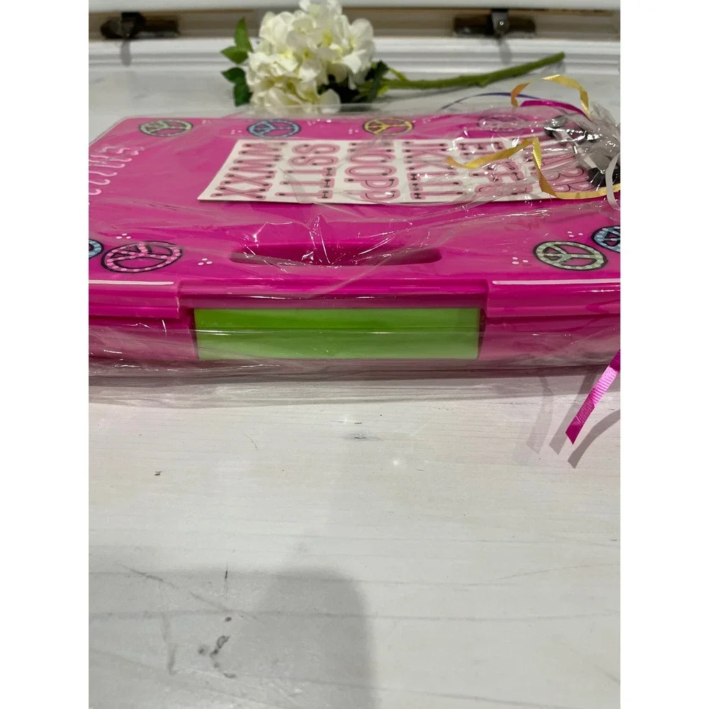 Personalized Pink Clipboard case Emily Name Peace‎ Sign Back to School Decor